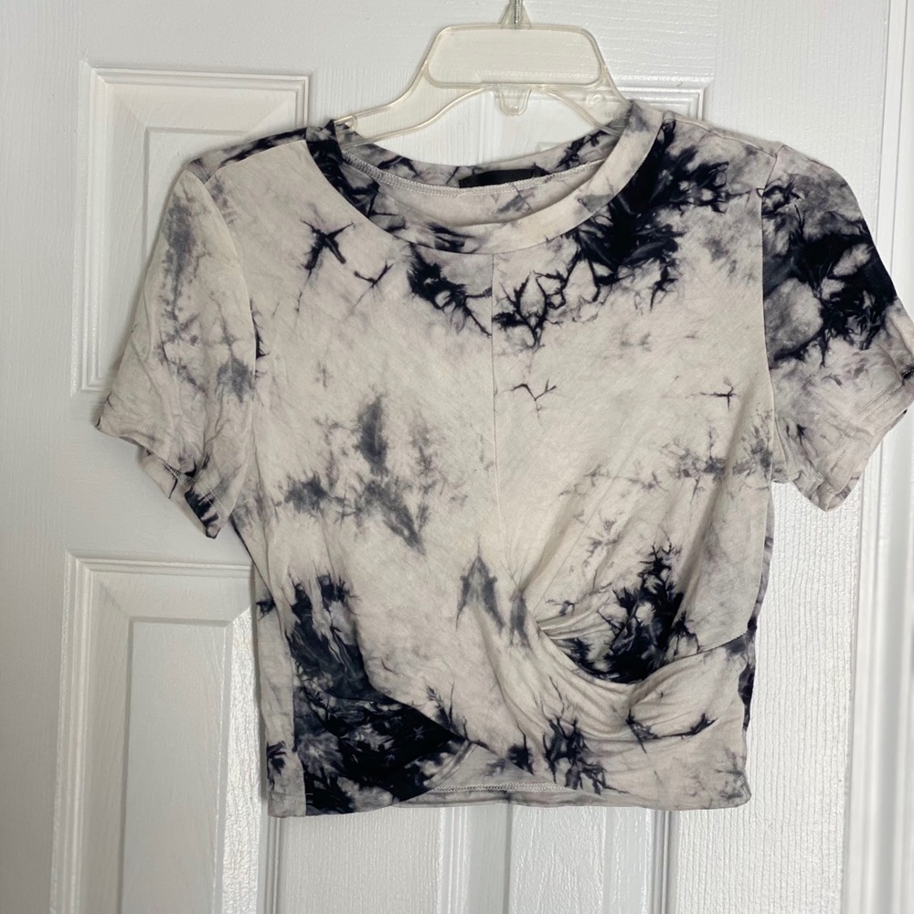 Tie dye t-shirt crop top
